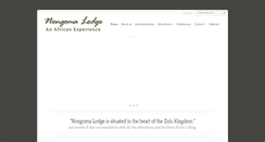 Desktop Screenshot of nongomalodge.co.za