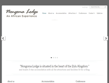 Tablet Screenshot of nongomalodge.co.za